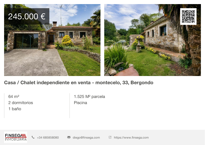 Casa con finca en Fiobre