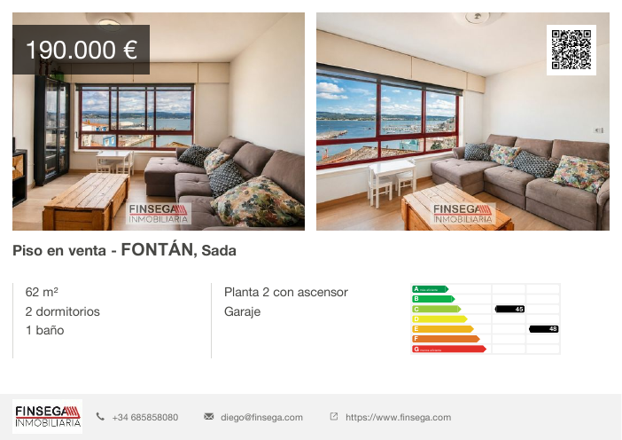 Piso en Fontán con vistas