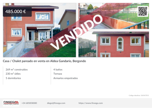 Casa en Aldea Gandarío, Bergondo