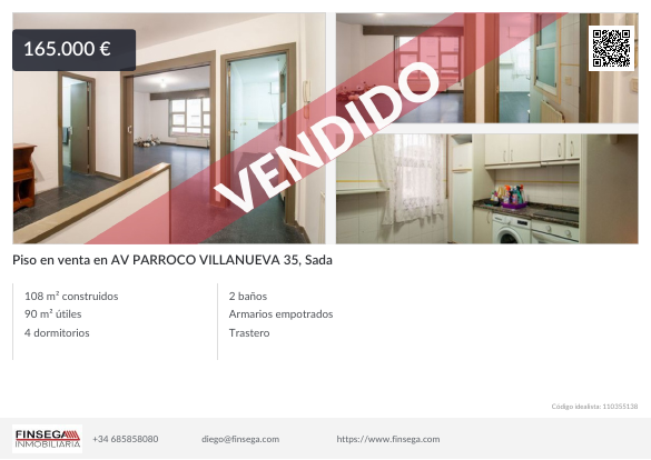Piso en Av. Párroco Villanueva, Sada