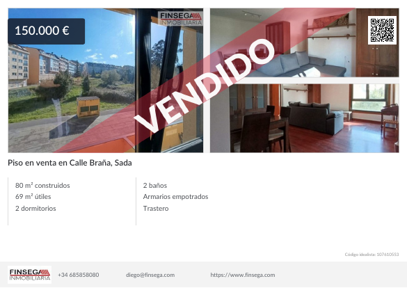 Piso en C/ Braña, Sada