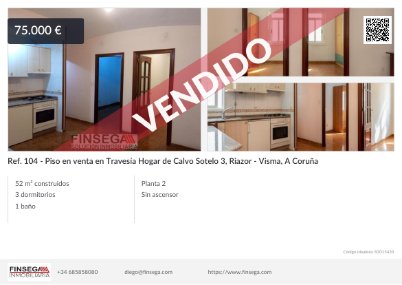 Piso en Travesía Hogar de Calvo Sotelo, A Coruña
