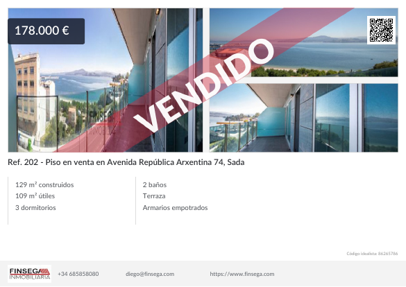 Piso en Av. República Arxentina, Sada