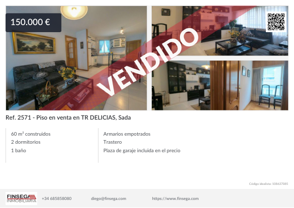 Piso en Tr. Delicias, Sada