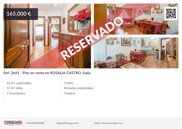 Piso en Rosalía de Castro, Sada
