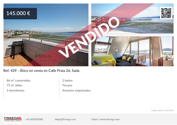 Ático en C/ Praia, Sada
